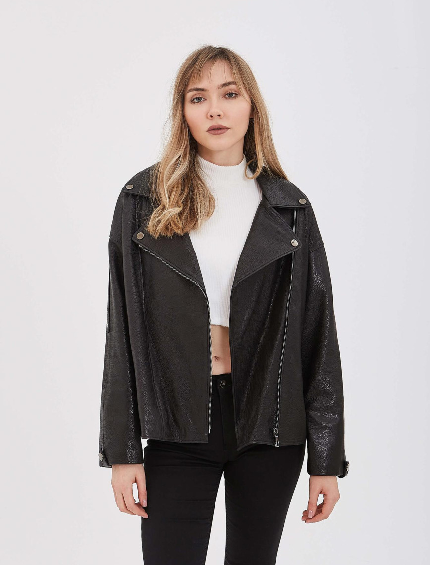 Tamer Tanca Kadın Hakiki Deri Siyah Deri Mont Tamer Tanca Kadın Hakiki Deri Siyah Deri Mont