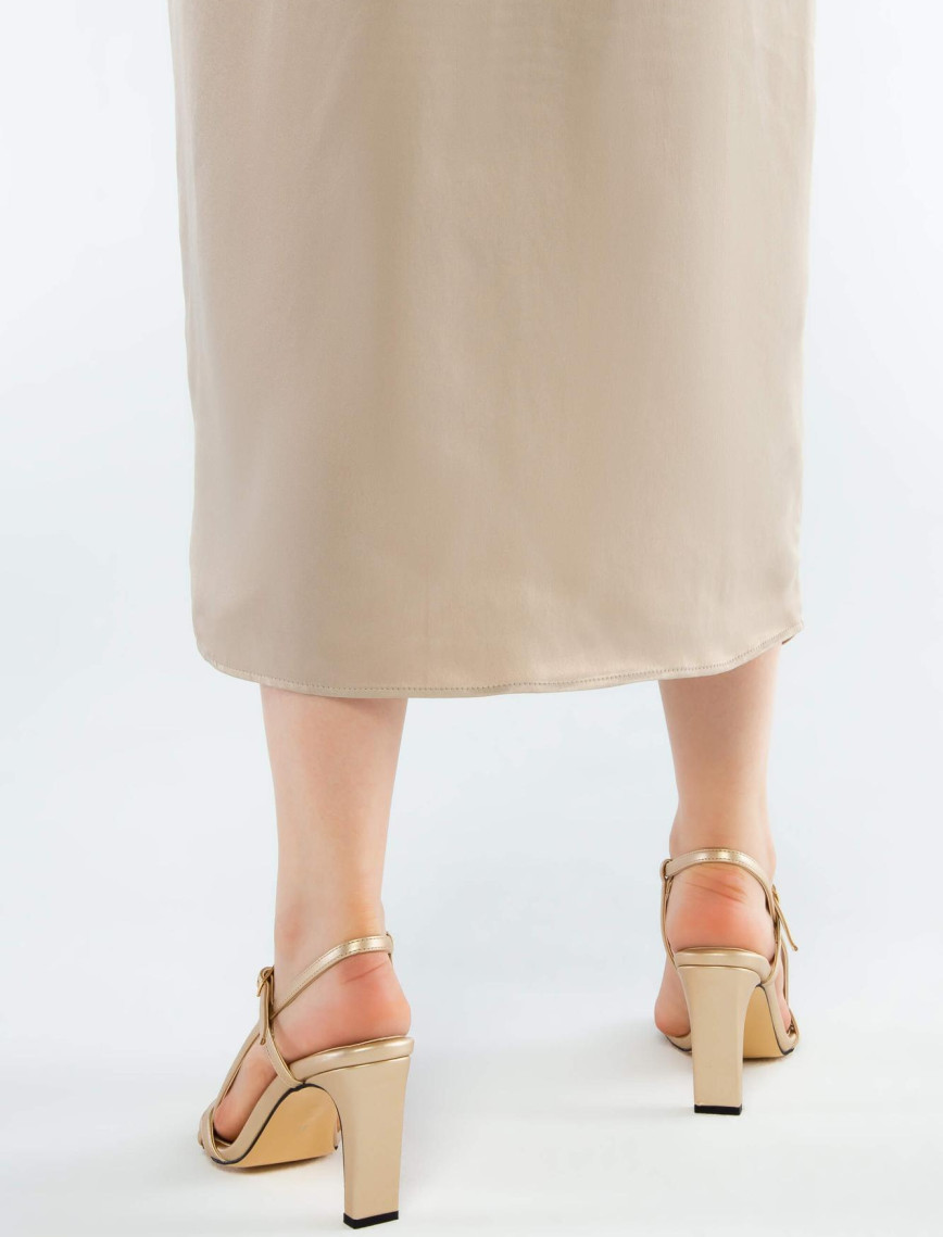 Tamer Tanca Kadın Vegan Sarı Abiye Ayakkabı