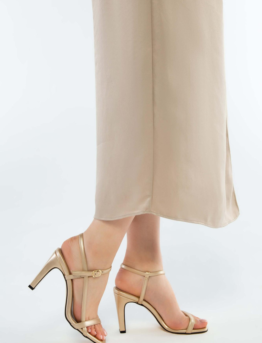 Tamer Tanca Kadın Vegan Sarı Abiye Ayakkabı