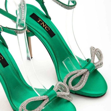 Tamer Tanca Kadın Vegan Yeşil Abiye Ayakkabı Tamer Tanca Kadın Vegan Yeşil Abiye Ayakkabı