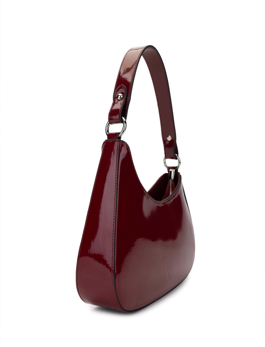 Tamer Tanca Kadın Vegan Bordo Rugan Omuz Çanta Tamer Tanca Kadın Vegan Bordo Rugan Omuz Çanta