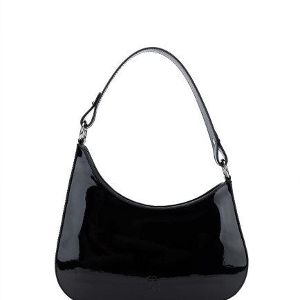 Tamer Tanca Kadın Vegan Siyah Rugan Omuz Çanta