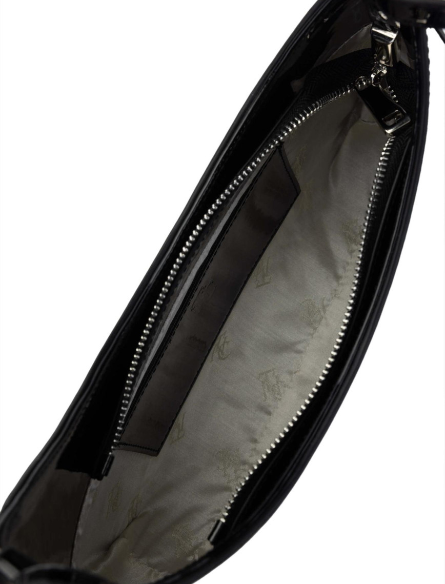 Tamer Tanca Kadın Vegan Siyah Rugan Omuz Çanta Tamer Tanca Kadın Vegan Siyah Rugan Omuz Çanta