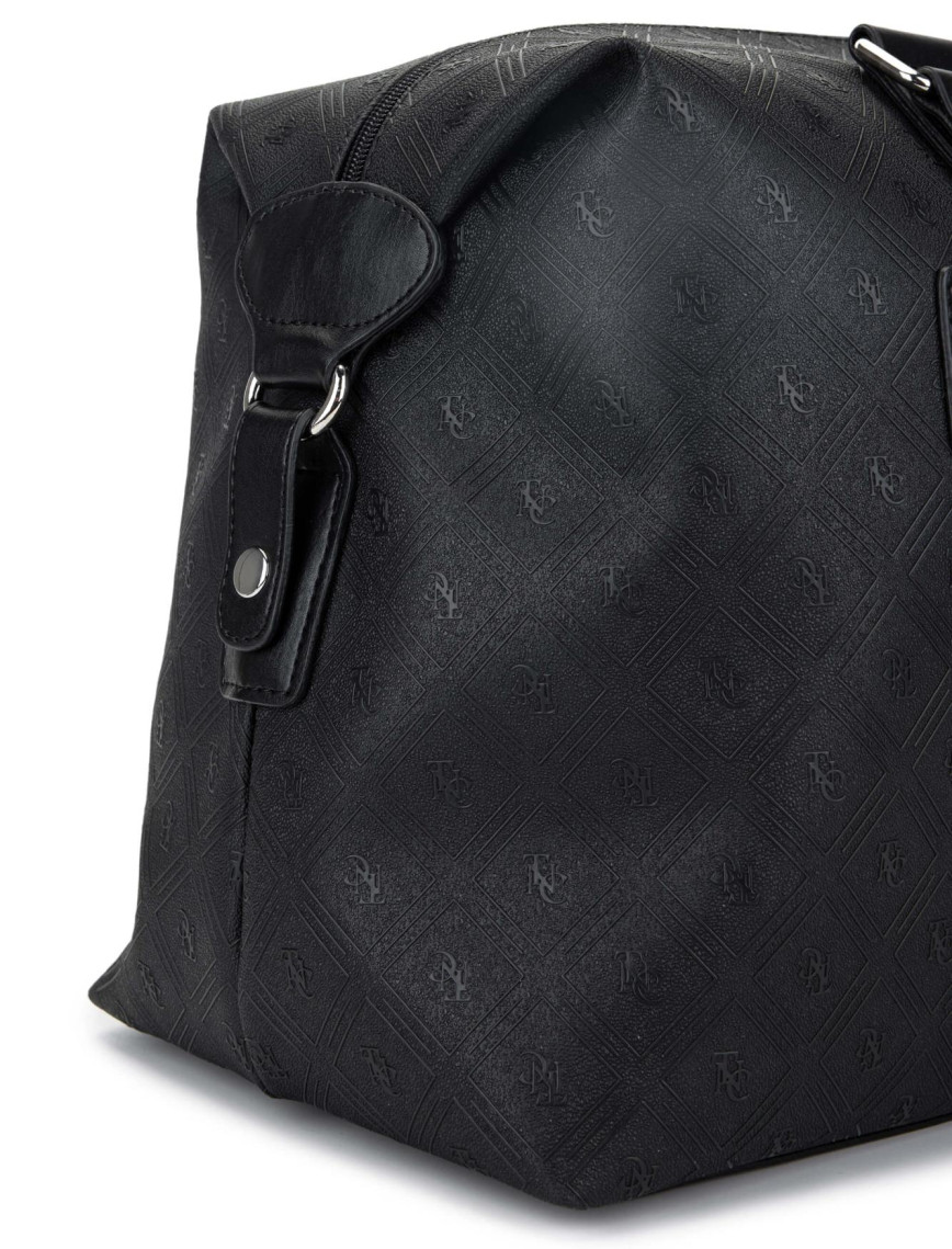 Tamer Tanca Kadın Vegan Siyah El Valizi Çanta