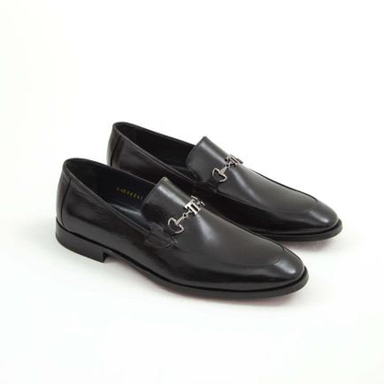 Tamer Tanca Erkek Hakiki Deri Siyah Klasik Ayakkabı