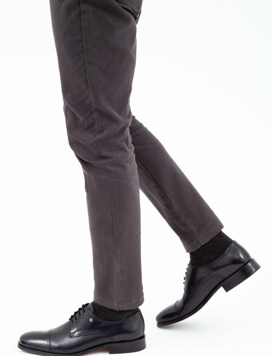 Tamer Tanca Erkek Hakiki Deri Lacivert Klasik Ayakkabı