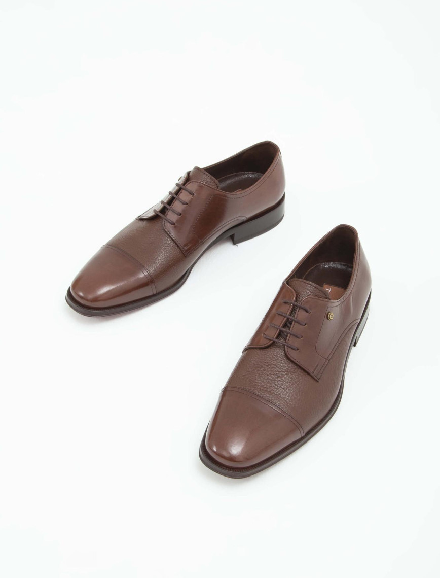 Tamer Tanca Erkek Hakiki Deri Taba Bufalo Klasik Ayakkabı