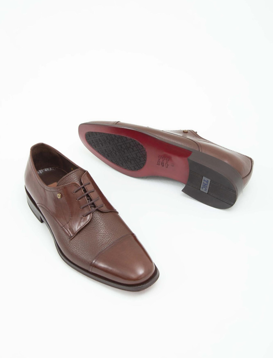 Tamer Tanca Erkek Hakiki Deri Taba Bufalo Klasik Ayakkabı