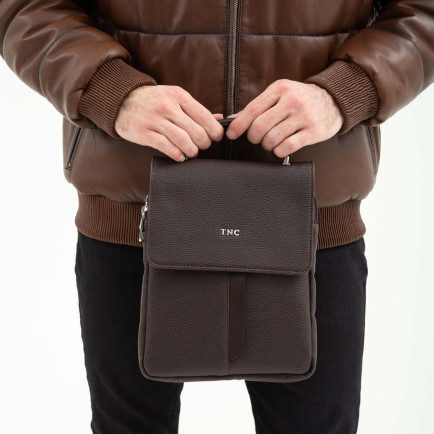 Tamer Tanca Erkek Vegan Kahverengi Evrak Çantası Tamer Tanca Erkek Vegan Kahverengi Evrak Çantası