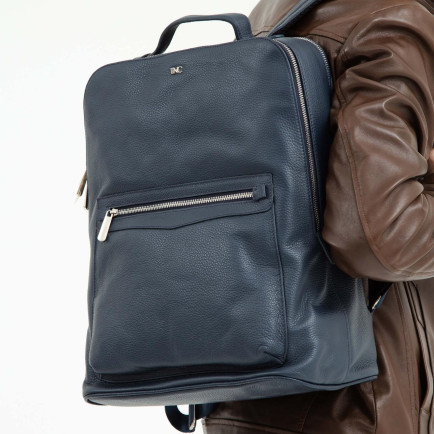 Tamer Tanca Erkek Hakiki Deri Lacivert Sırt Çantası Tamer Tanca Erkek Hakiki Deri Lacivert Sırt Çantası