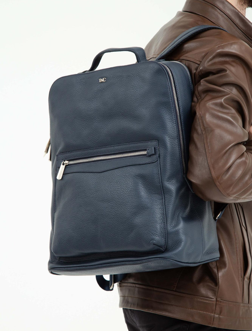 Tamer Tanca Erkek Hakiki Deri Taba Floter Sırt Çantası