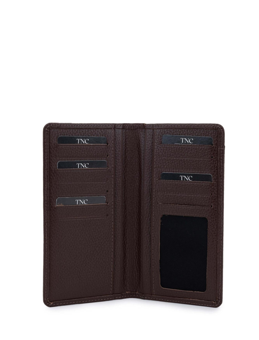 Tamer Tanca Erkek Hakiki Deri Kahverengi Cüzdan Cuzdan