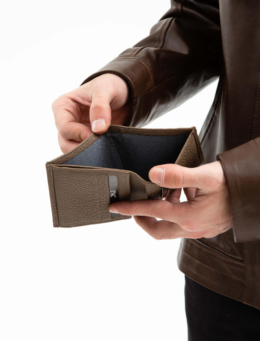 Tamer Tanca Erkek Hakiki Deri Vizon Cüzdan Cuzdan