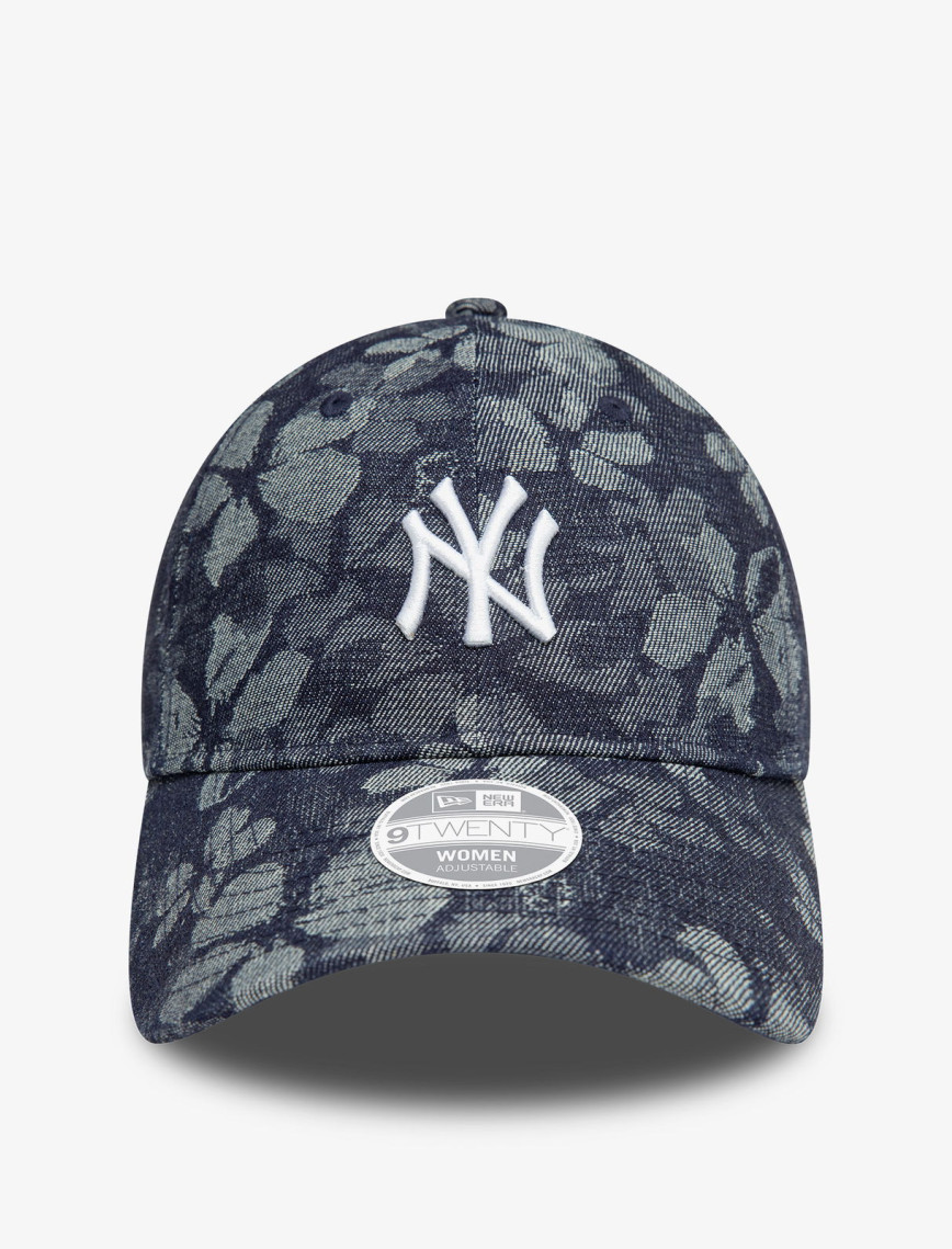 New Era Floral Denim Kadın Gri Şapka New Era Floral Denim Kadın Gri Şapka