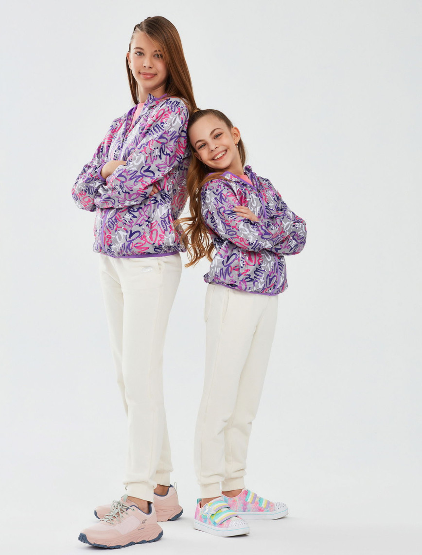 Skechers Micro Collection Full Zip Çocuk Mor Ceket Skechers Micro Collection Full Zip Çocuk Mor Ceket