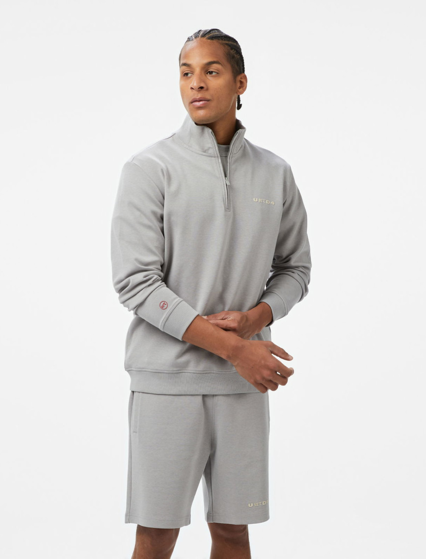 UNITED4 Comfort Erkek Gri Sweatshirt UNITED4 Comfort Erkek Gri Sweatshirt
