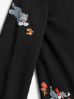 Converse X Tom & Jerry Unisex Siyah Sweatshirt Converse X Tom & Jerry Unisex Siyah Sweatshirt