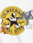 Converse X Tom & Jerry Unisex Beyaz T-Shirt Converse X Tom & Jerry Unisex Beyaz T-Shirt
