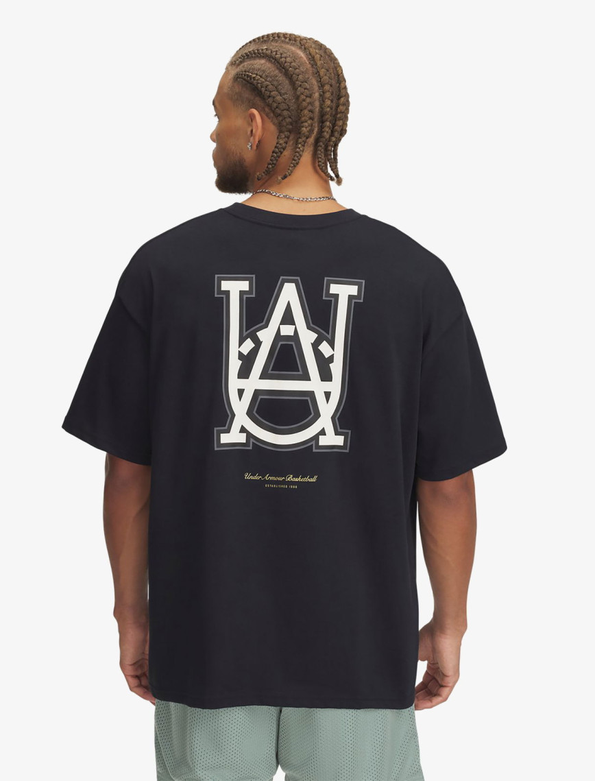 Under Armour Heavyweight Hoops Courtside Erkek Siyah T-Shirt Under Armour Heavyweight Hoops Courtside Erkek Siyah T-Shirt