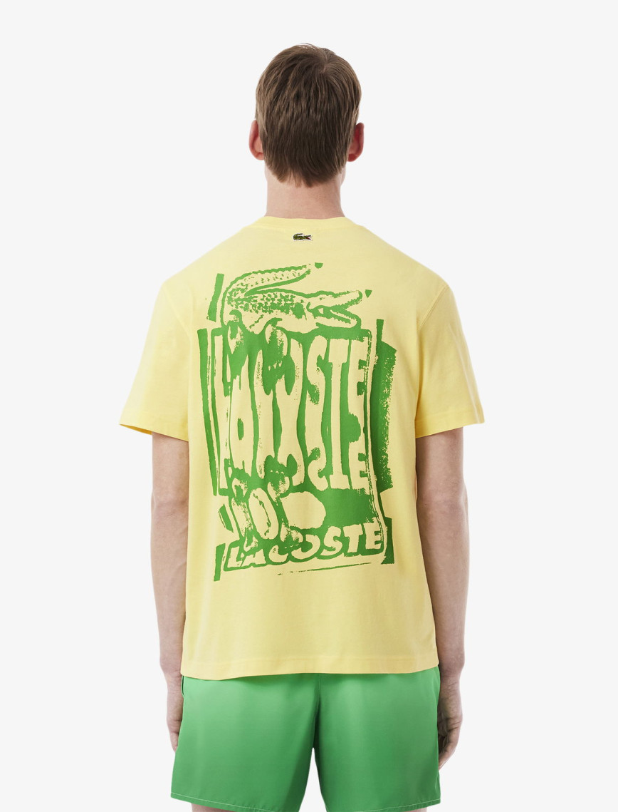 Lacoste Classic Fit Erkek Sarı T-Shirt