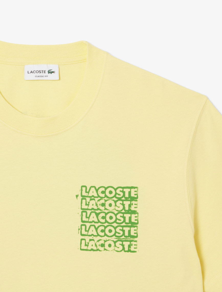 Lacoste Classic Fit Erkek Sarı T-Shirt