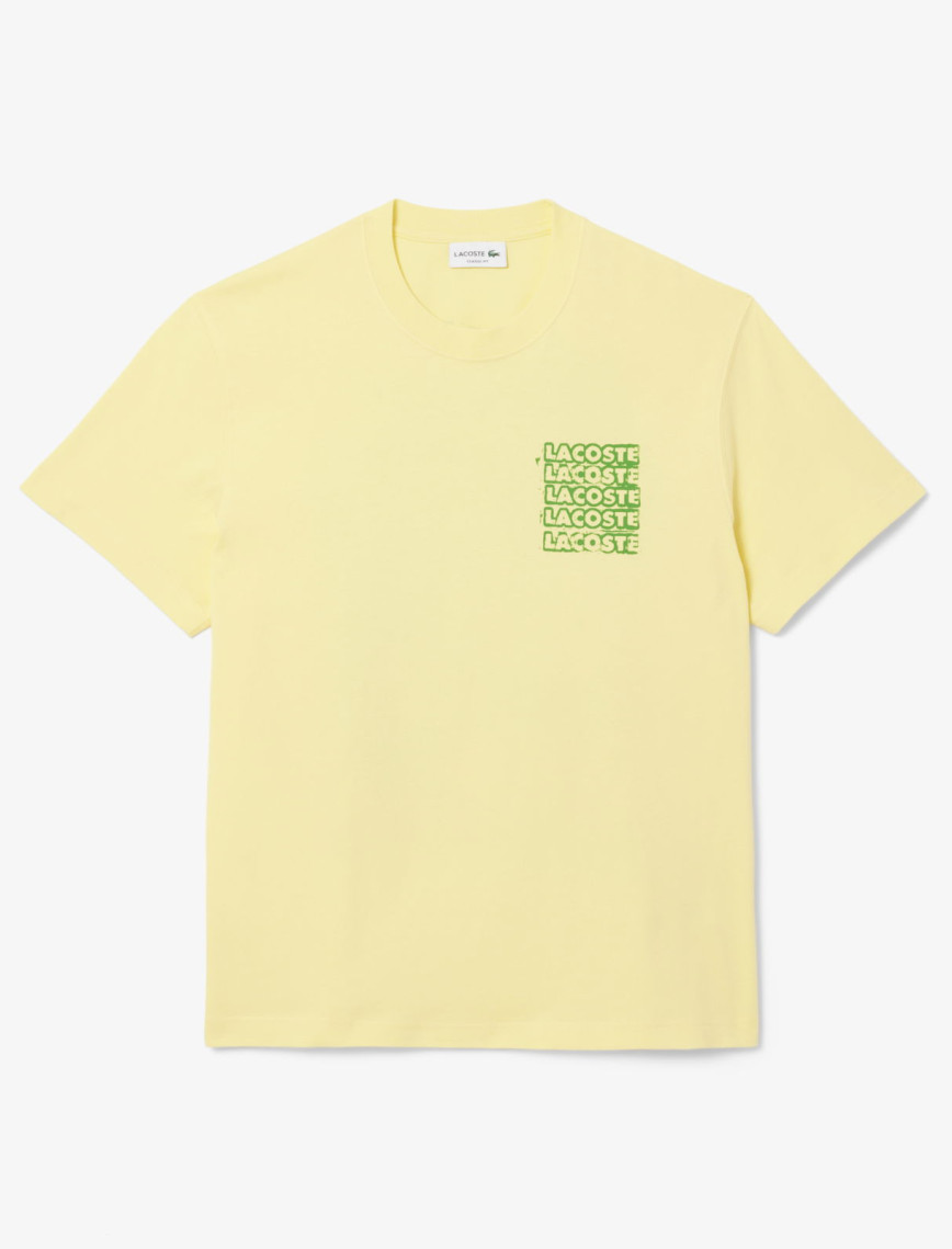 Lacoste Classic Fit Erkek Sarı T-Shirt