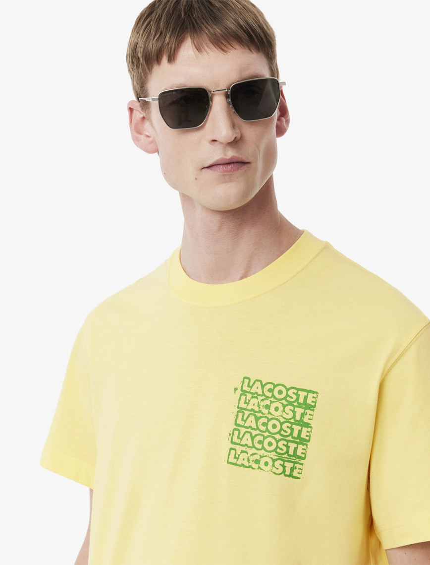 Lacoste Classic Fit Erkek Sarı T-Shirt