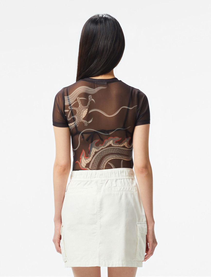 UNITED4 Kadın Siyah T-Shirt UNITED4 Kadın Siyah T-Shirt