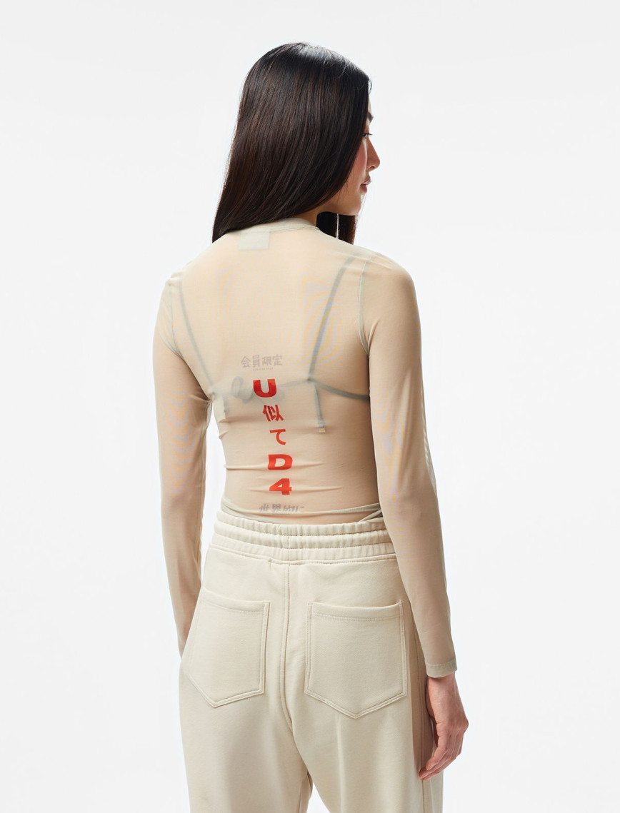 UNITED4 Kadın Krem Bodysuit UNITED4 Kadın Krem Bodysuit