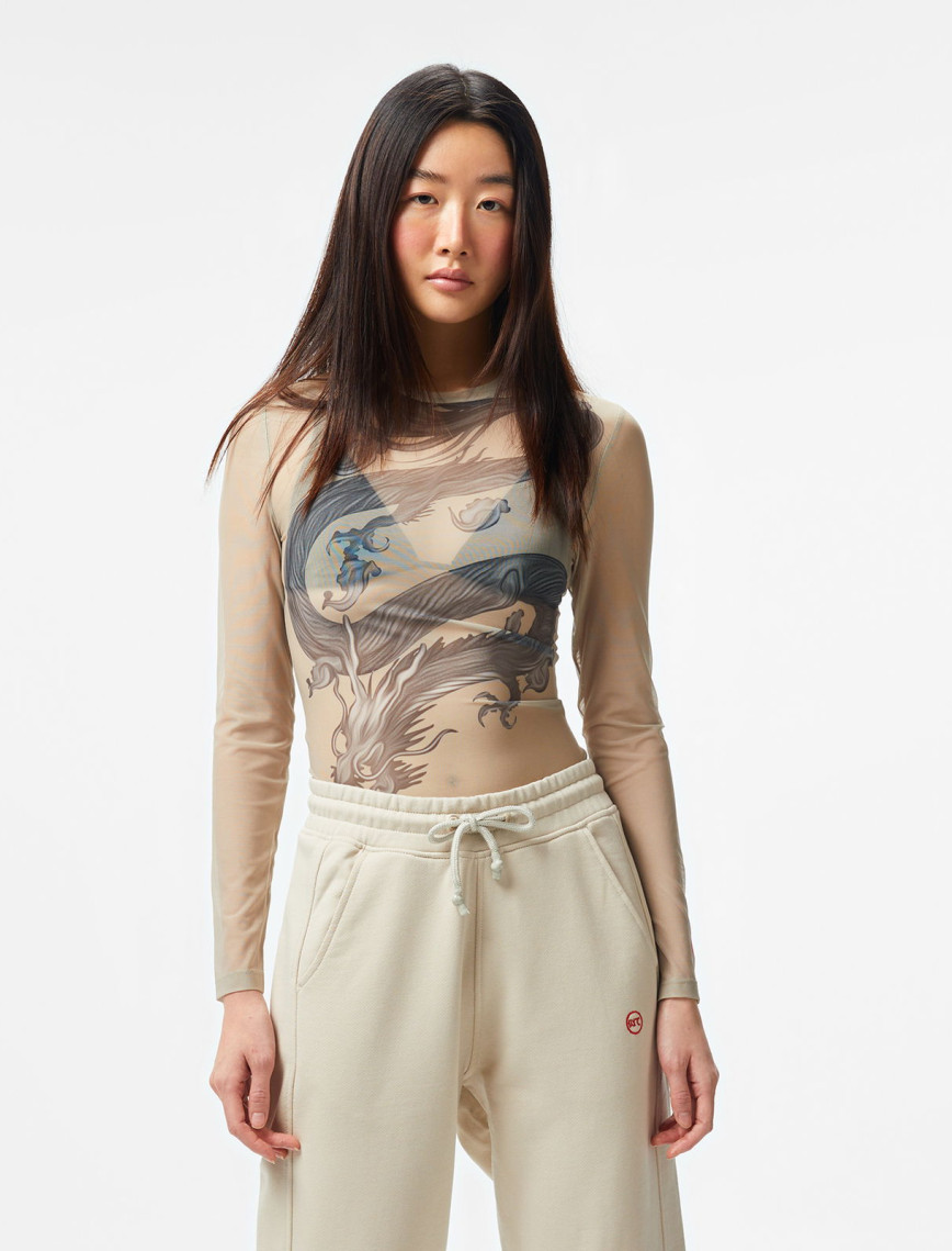 UNITED4 Kadın Krem Bodysuit UNITED4 Kadın Krem Bodysuit