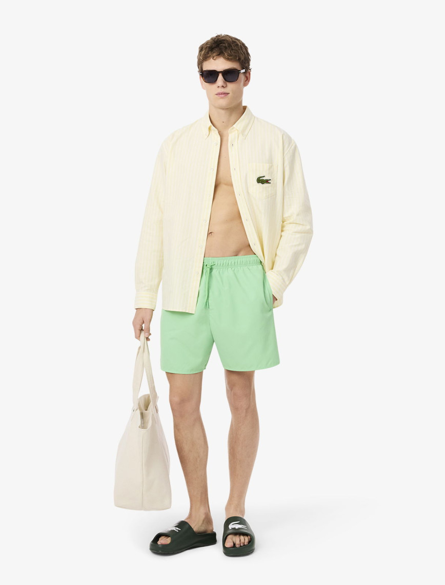 Lacoste Mid Length Monocrome Erkek Yeşil Mayo Lacoste Mid Length Monocrome Erkek Yeşil Mayo