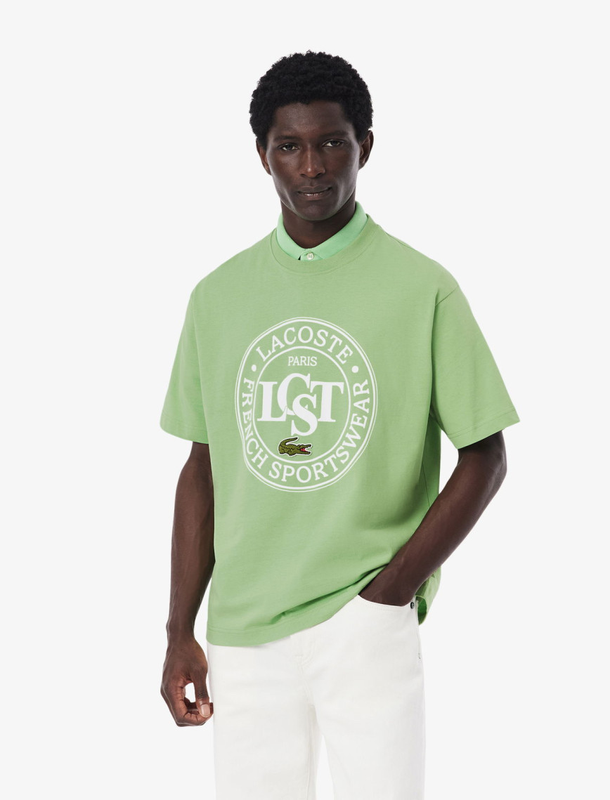 Lacoste Loose Fit Erkek Yeşil T-Shirt Lacoste Loose Fit Erkek Yeşil T-Shirt