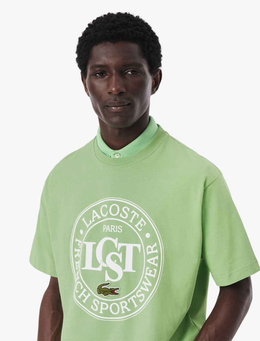 Lacoste Loose Fit Erkek Yeşil T-Shirt Lacoste Loose Fit Erkek Yeşil T-Shirt