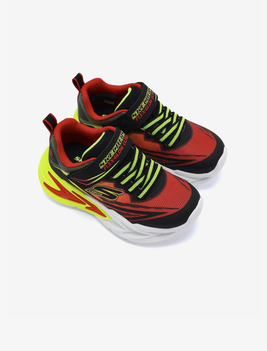 Skechers Flexglow Ultra Çocuk Siyah Işıklı Spor Ayakkabı Skechers Flexglow Ultra Çocuk Siyah Işıklı Spor Ayakkabı