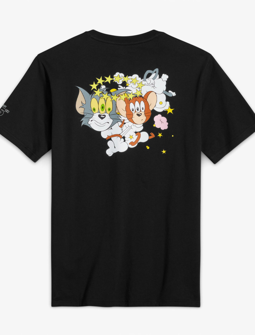 Converse X Tom & Jerry Unisex Siyah T-Shirt Converse X Tom & Jerry Unisex Siyah T-Shirt