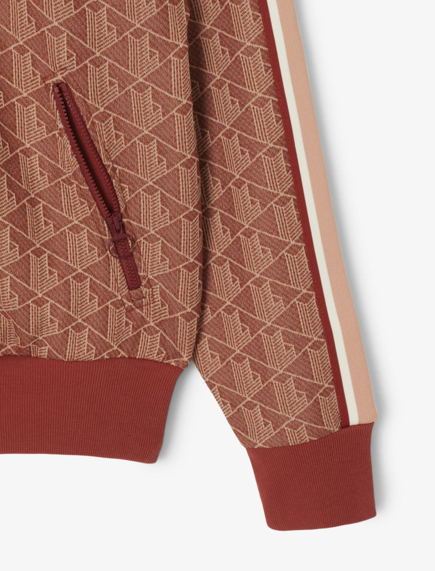 Lacoste Classic Fit Monogram Kadın Kahverengi Sweatshirt Lacoste Classic Fit Monogram Kadın Kahverengi Sweatshirt