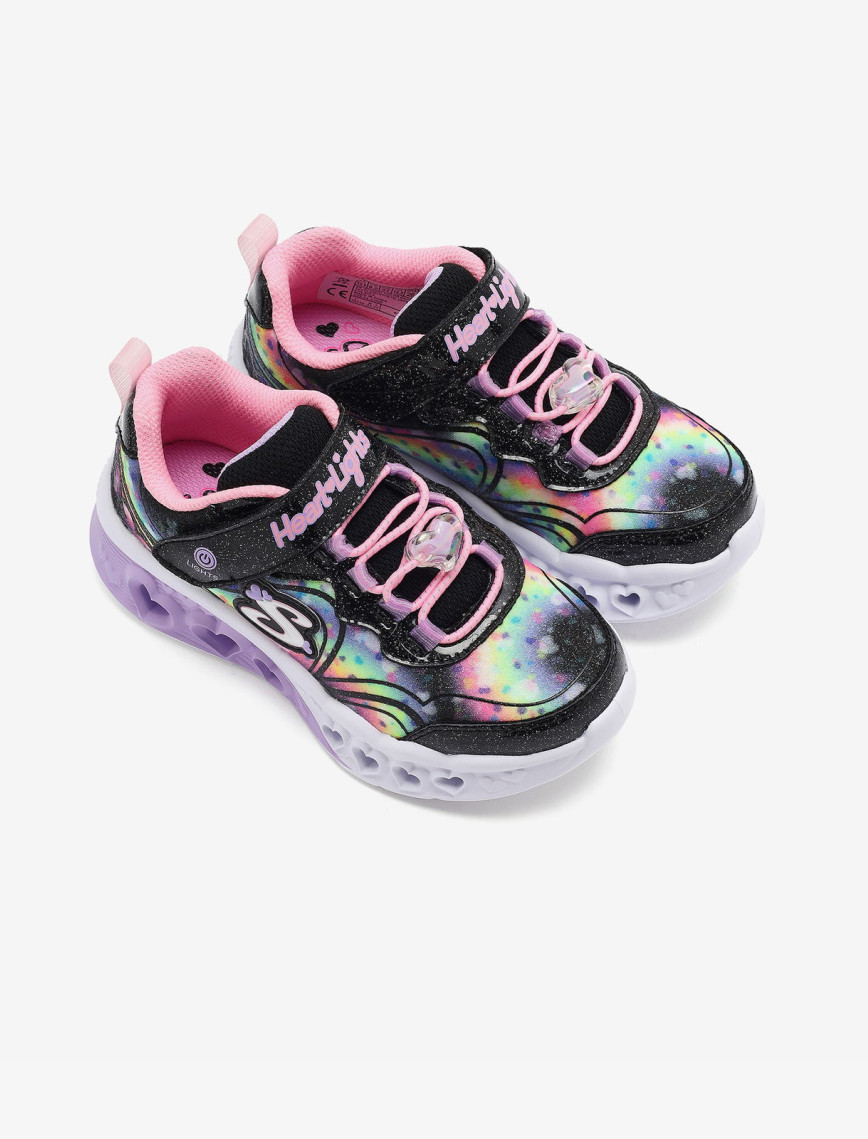 Skechers Flutter Heart Lights Groovy Swirl Kız Çocuk Siyah Işıklı Spor Ayakkabı Skechers Flutter Heart Lights Groovy Swirl Kız Çocuk Siyah Işıklı Spor Ayakkabı
