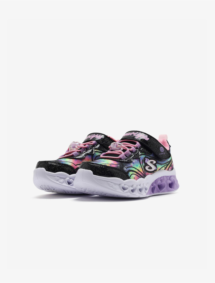 Skechers Flutter Heart Lights Groovy Swirl Kız Çocuk Siyah Işıklı Spor Ayakkabı Skechers Flutter Heart Lights Groovy Swirl Kız Çocuk Siyah Işıklı Spor Ayakkabı