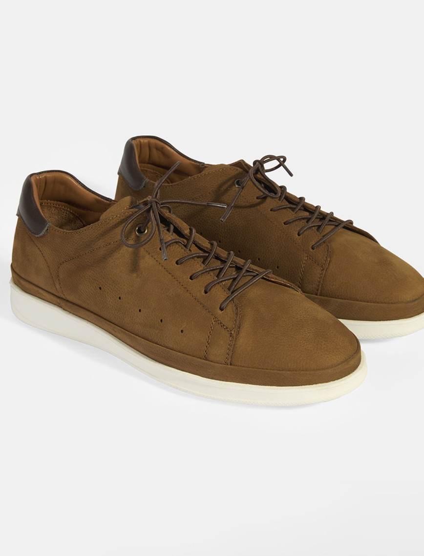 Erkek Taba Deri Bağcıklı Günlük Ayakkabı Erkek Taba Deri Bağcıklı Günlük Ayakkabı