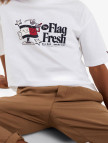 Tommy Jeans Flag Fresh Çocuk Beyaz T-Shirt Tommy Jeans Flag Fresh Çocuk Beyaz T-Shirt