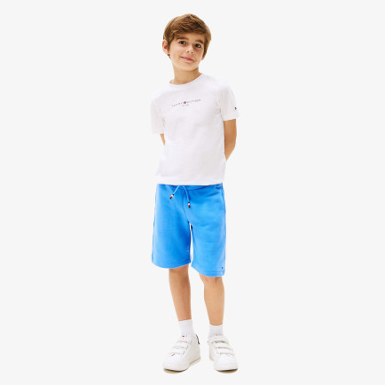 Tommy Hilfiger Baskılı Çocuk Beyaz/Mavi Şort Takım Tommy Hilfiger Baskılı Çocuk Beyaz/Mavi Şort Takım