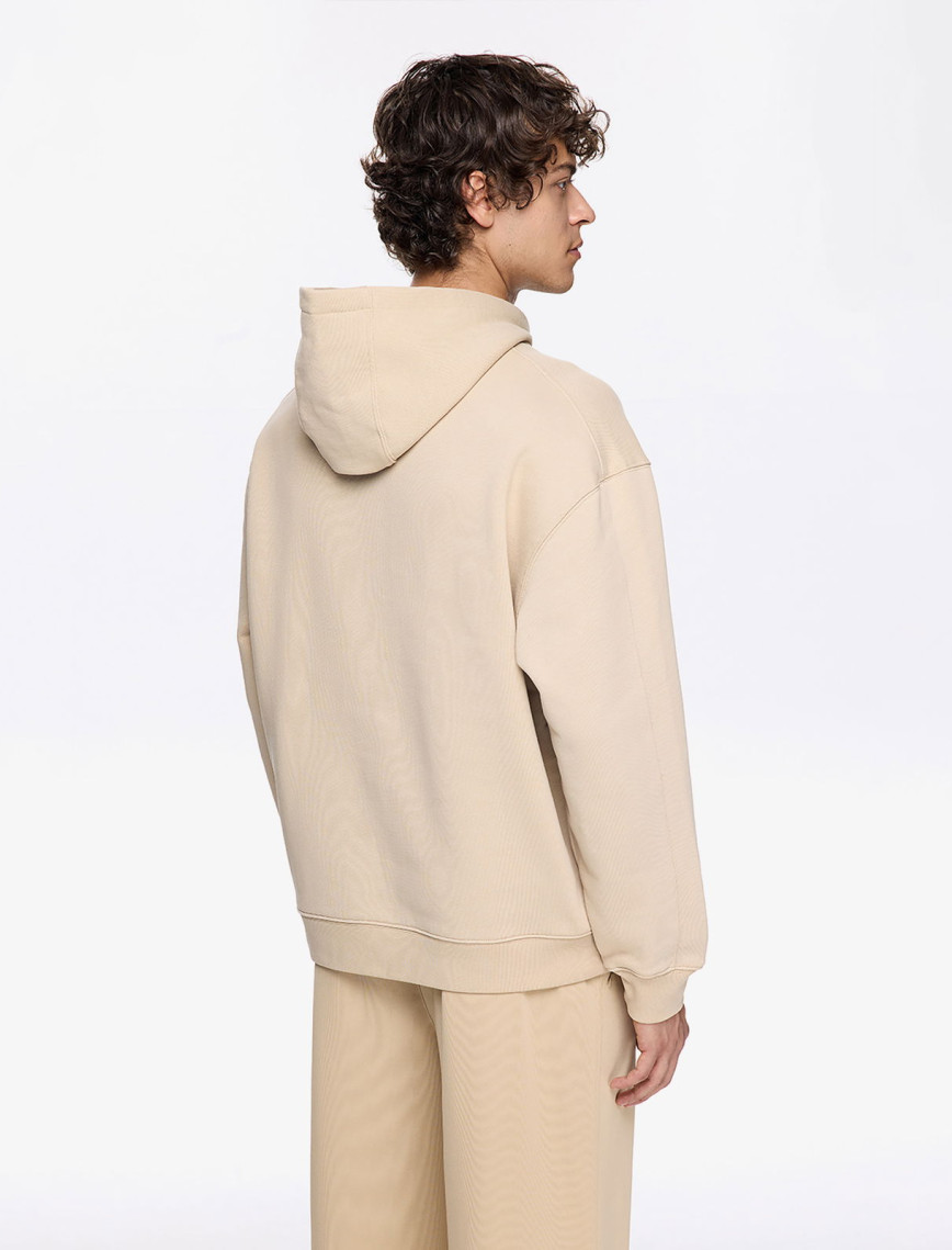 Les Benjamins Classic Erkek Bej Hoodie Les Benjamins Classic Erkek Bej Hoodie