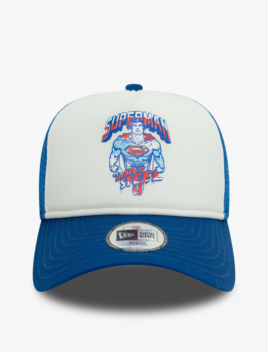 New Era 9Forty DC Superman Man Of Steel Çocuk Beyaz Şapka New Era 9Forty DC Superman Man Of Steel Çocuk Beyaz Şapka