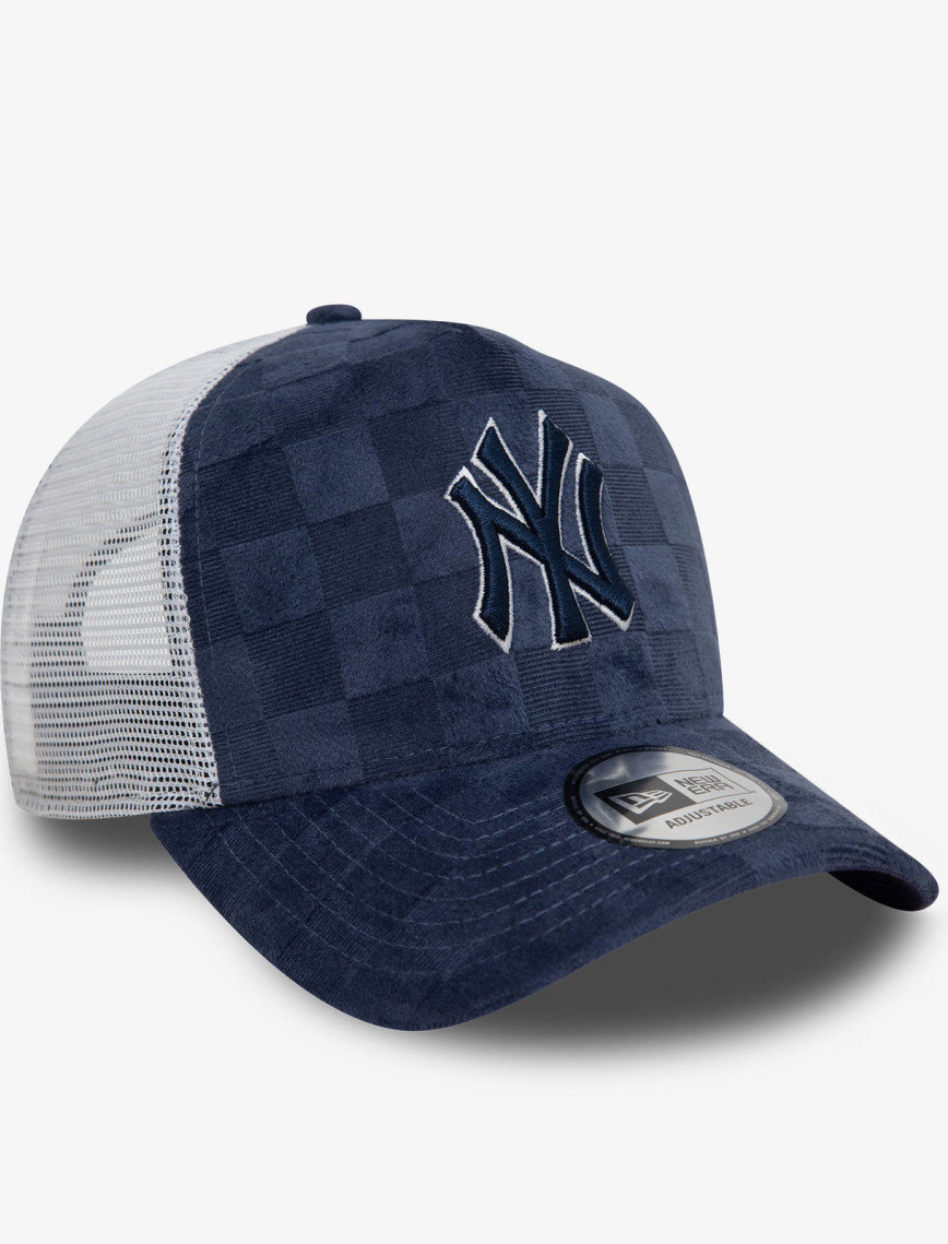 New Era Tonal Check 9Forty New York Yankees Unisex Lacivert Şapka New Era Tonal Check 9Forty New York Yankees Unisex Lacivert Şapka