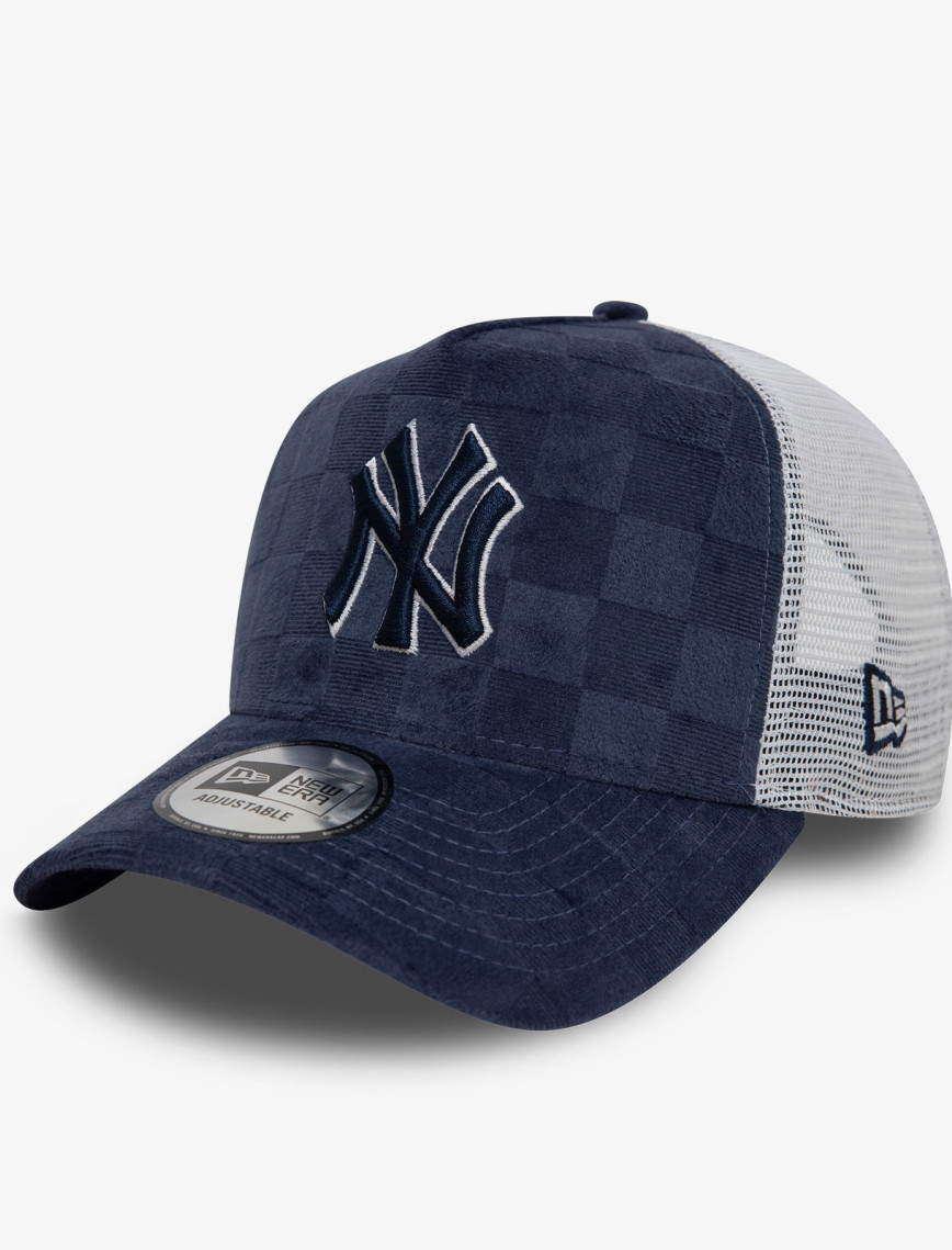 New Era Tonal Check 9Forty New York Yankees Unisex Lacivert Şapka New Era Tonal Check 9Forty New York Yankees Unisex Lacivert Şapka