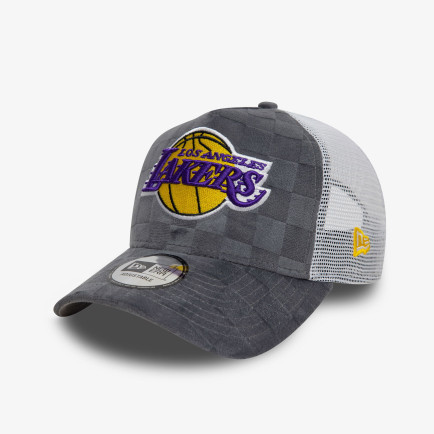 New Era Tonal Check 9Forty LA Lakers Unisex Gri Şapka New Era Tonal Check 9Forty LA Lakers Unisex Gri Şapka