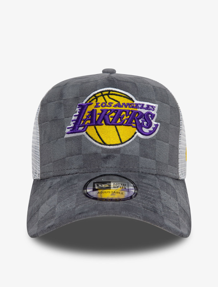 New Era Tonal Check 9Forty LA Lakers Unisex Gri Şapka New Era Tonal Check 9Forty LA Lakers Unisex Gri Şapka