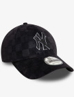 New Era Tonal Check 9Forty New York Yankees Unisex Siyah Şapka New Era Tonal Check 9Forty New York Yankees Unisex Siyah Şapka