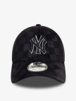 New Era Tonal Check 9Forty New York Yankees Unisex Siyah Şapka New Era Tonal Check 9Forty New York Yankees Unisex Siyah Şapka