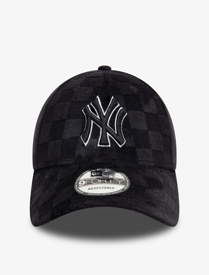 New Era Tonal Check 9Forty New York Yankees Unisex Siyah Şapka New Era Tonal Check 9Forty New York Yankees Unisex Siyah Şapka